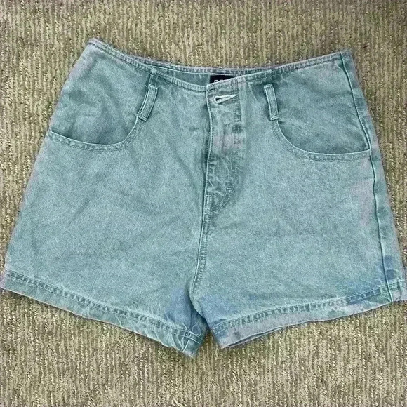 BDG Pants - BDG by Urban Outfitters Light Wash Denim High Waisted Mom Shorts